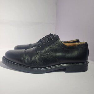 Venturini Men's Size 13M Black Leather Comfort Oxford Shoes Made in Italy